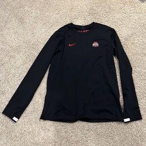 Mens Nike Ohio State long sleeved OnField fleece